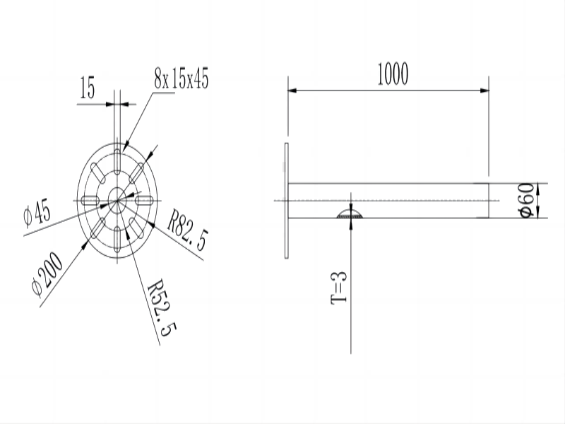 The Flange of Adjustable Ground Screw