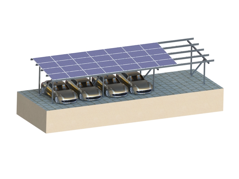 Montaggio tettoia solare