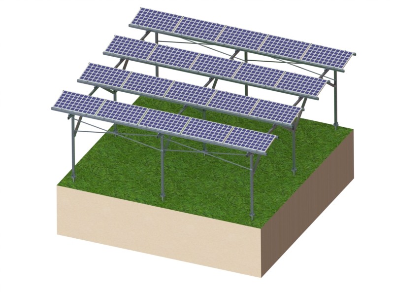 Montaggio solare agricolo