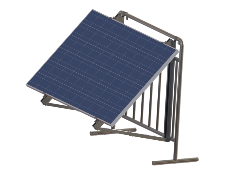 Montaggio solare da balcone