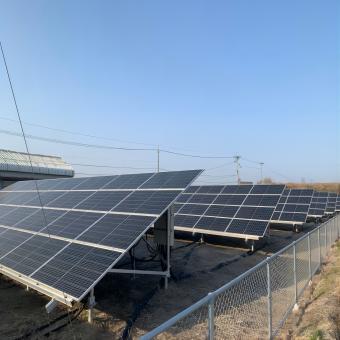 Sistema di montaggio solare a terra in Corea del Sud