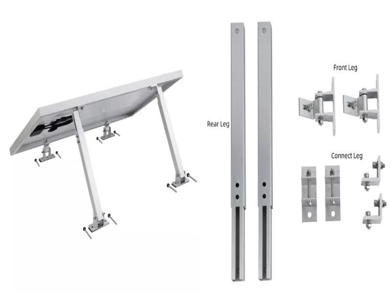 Adjustable tilt leg